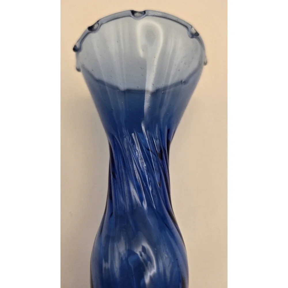 Vintage Bud Vases Cobalt Blue Hand Blown 2 Styles Approx. 8.5